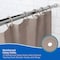 Kenney Mfg Lightweight PEVA Shower Curtain Liner and C-Ring Set, 70in W x 72in H, Taupe KN61754 - alternate 8